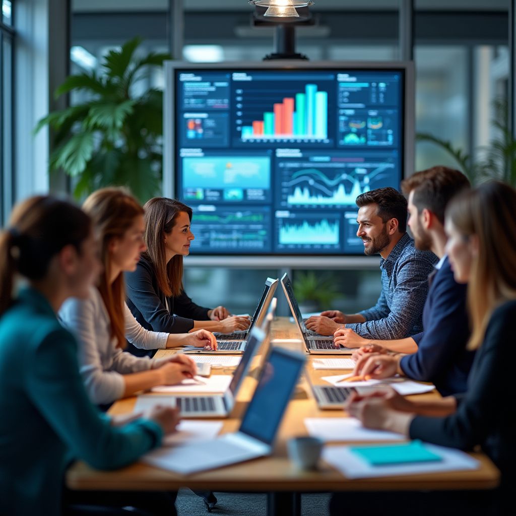 Equipo de FinanzaConsult en reunión